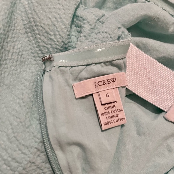 J. Crew Strapless Seersucker Dress 👗 Size 6 & Pockets! - Picture 10 of 15